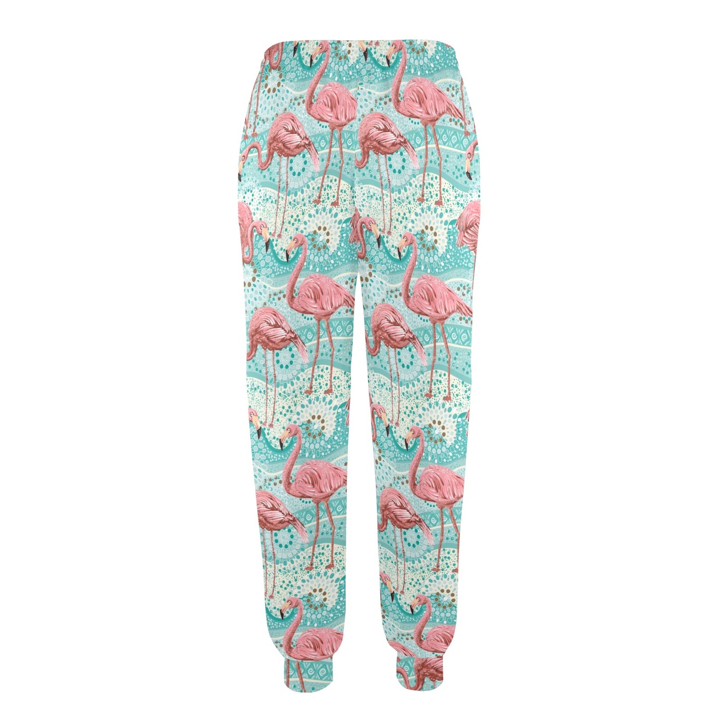 Flamingo Background Themed Print Women's Casual Track Pants