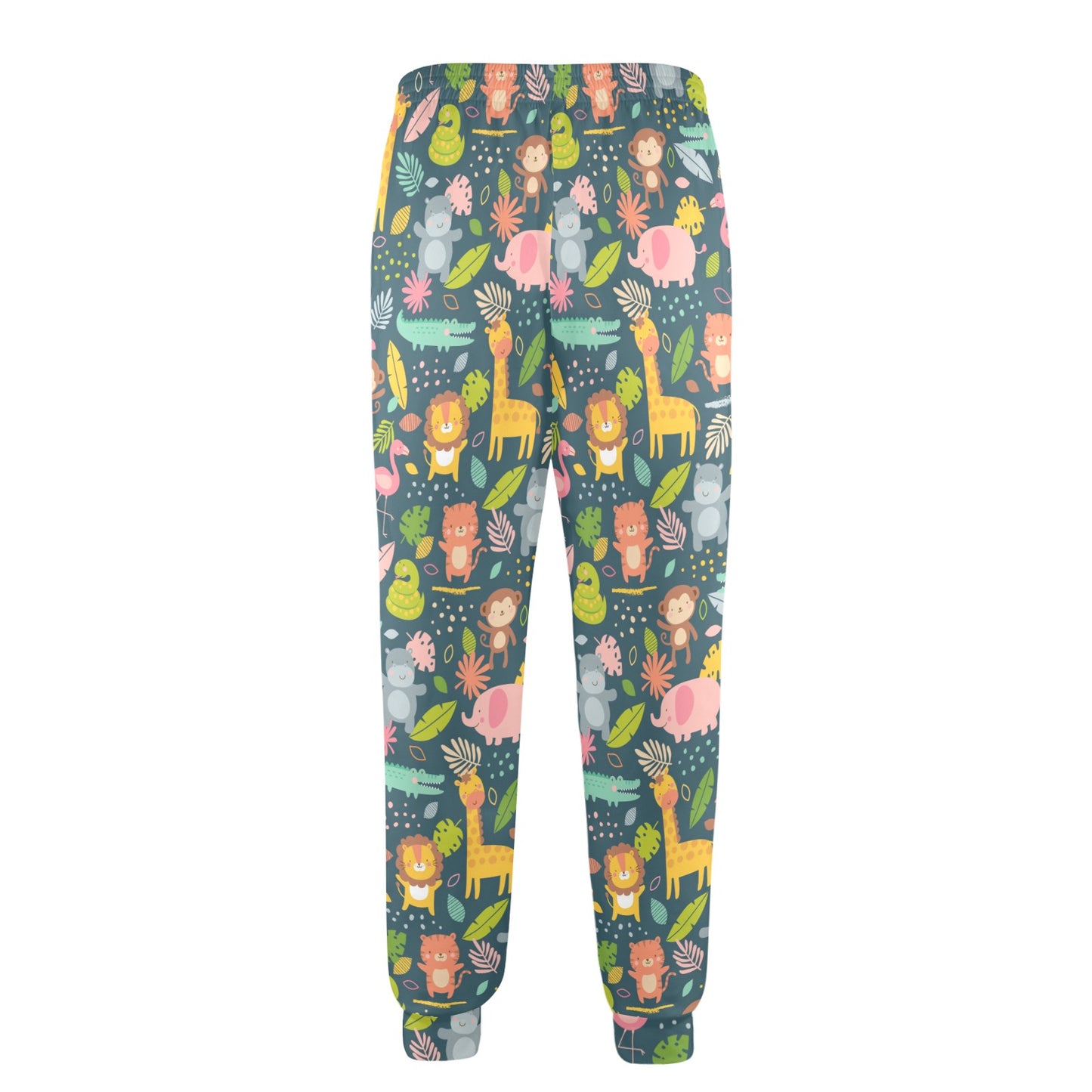 Safari Animal Cartoon Print Design LKS305 Men's Casual Track Pants