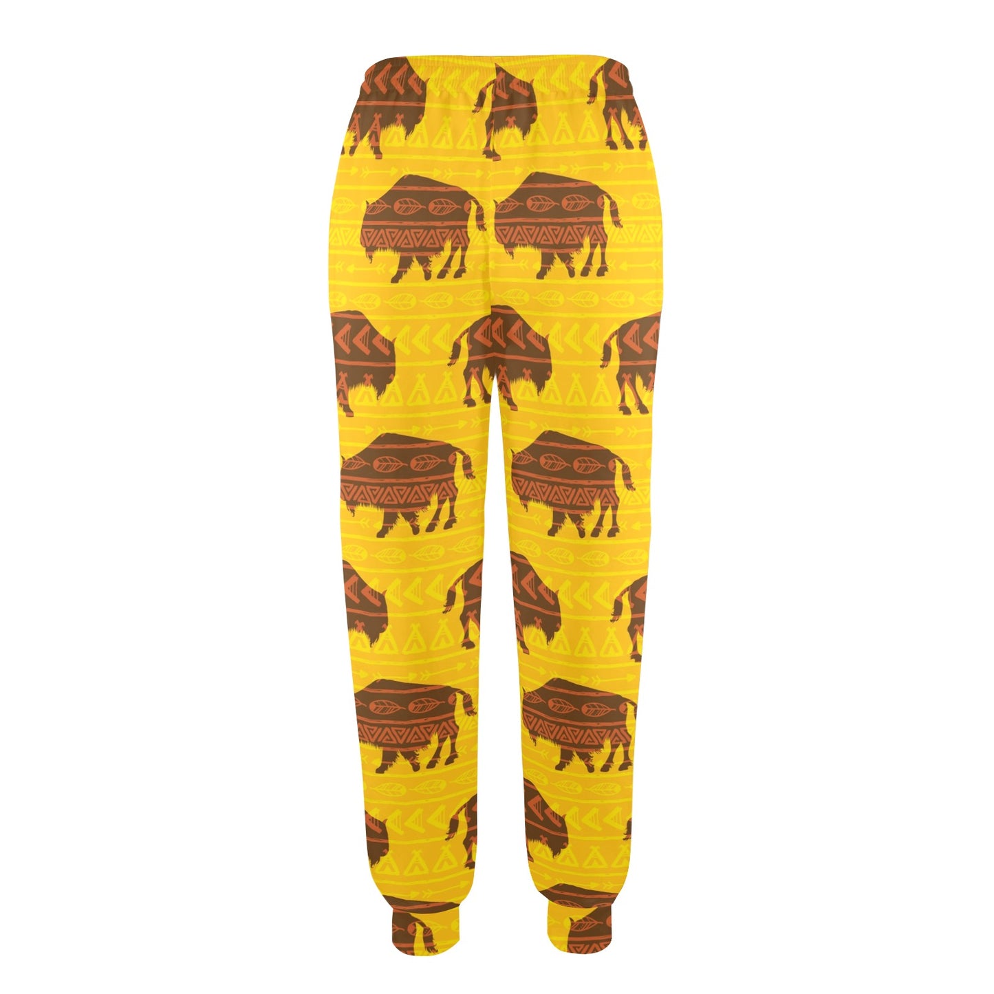 Bison Native Pattern Print Design 01 Women's Casual Track Pants