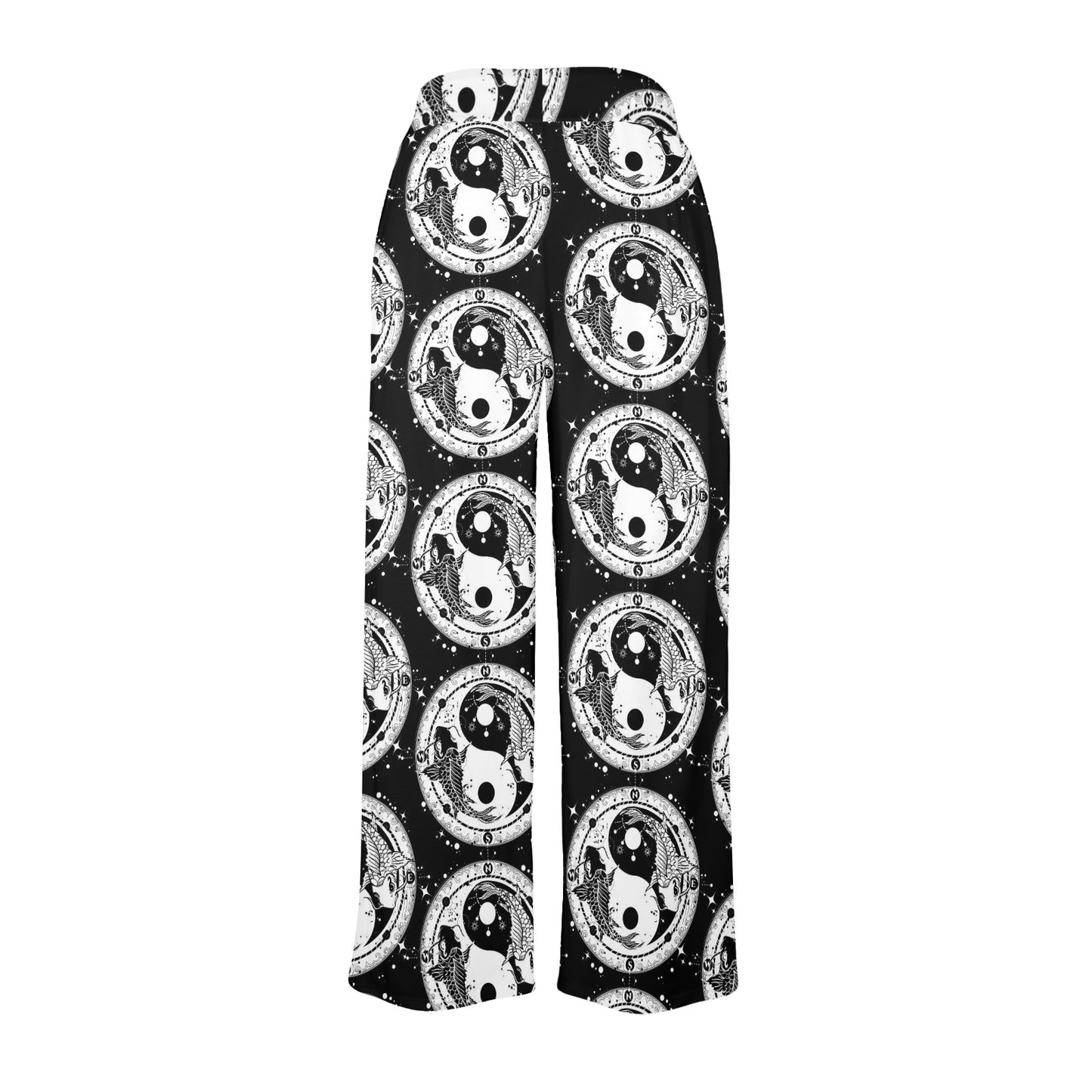 Yin Yang Koi Fish Women's Wide Leg Lounge Pants