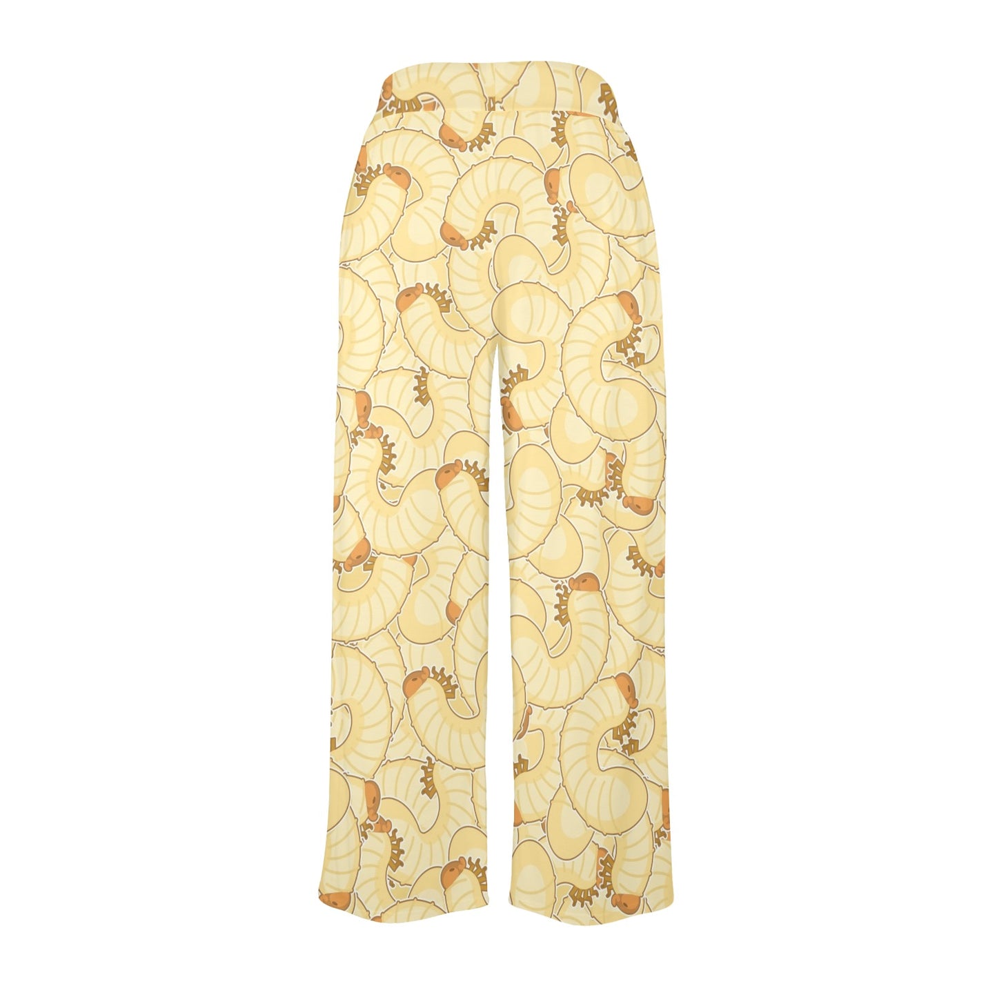 beetle larvae Design Print Pattern JJ016 Women's Wide Leg Lounge Pants