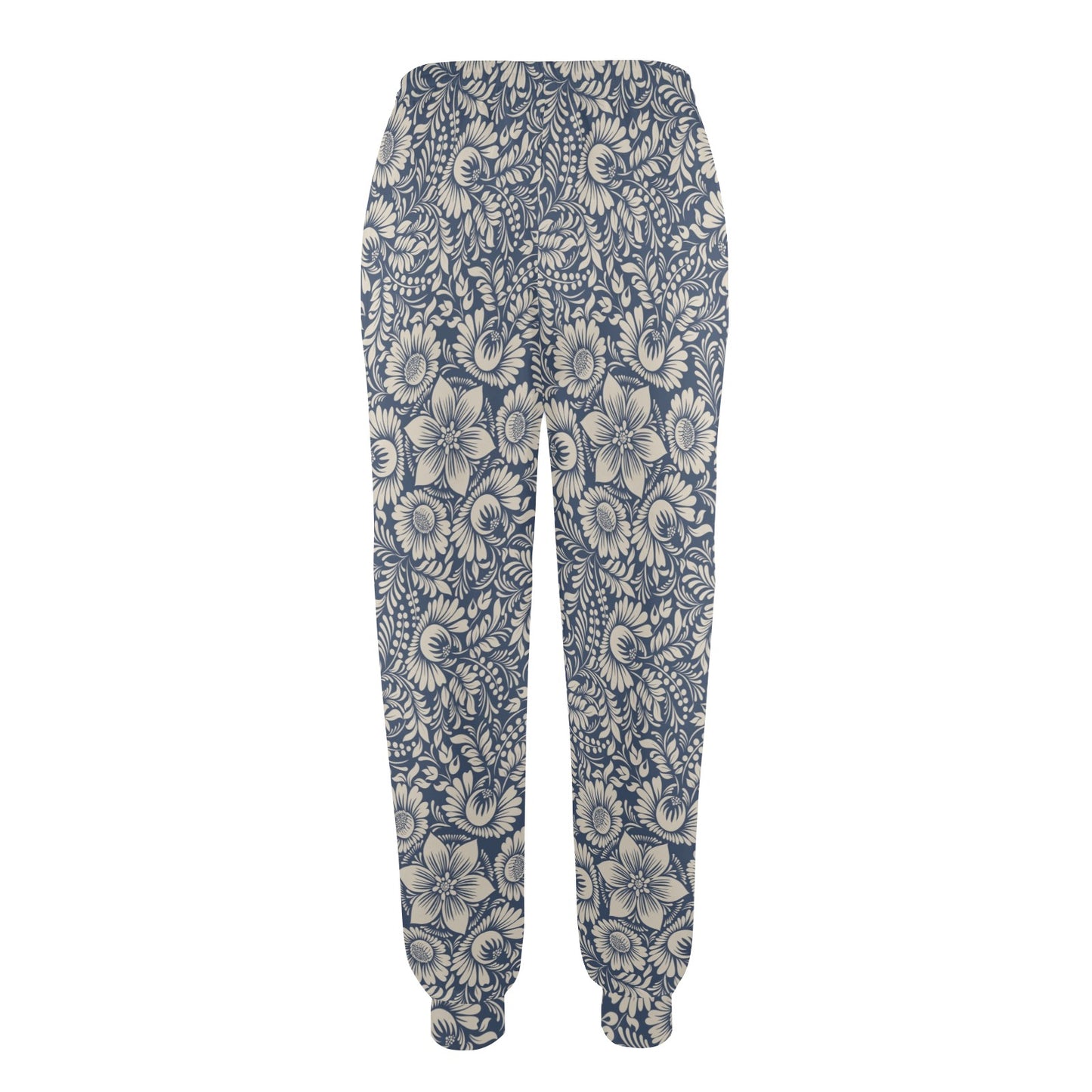 Elegant Floral Print Pattern Women's Casual Track Pants