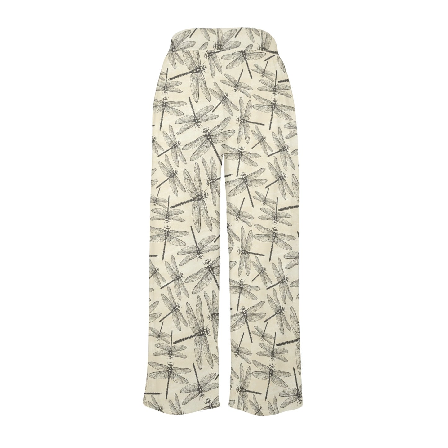 Dragonfly Print Design LKS402 Women's Wide Leg Lounge Pants