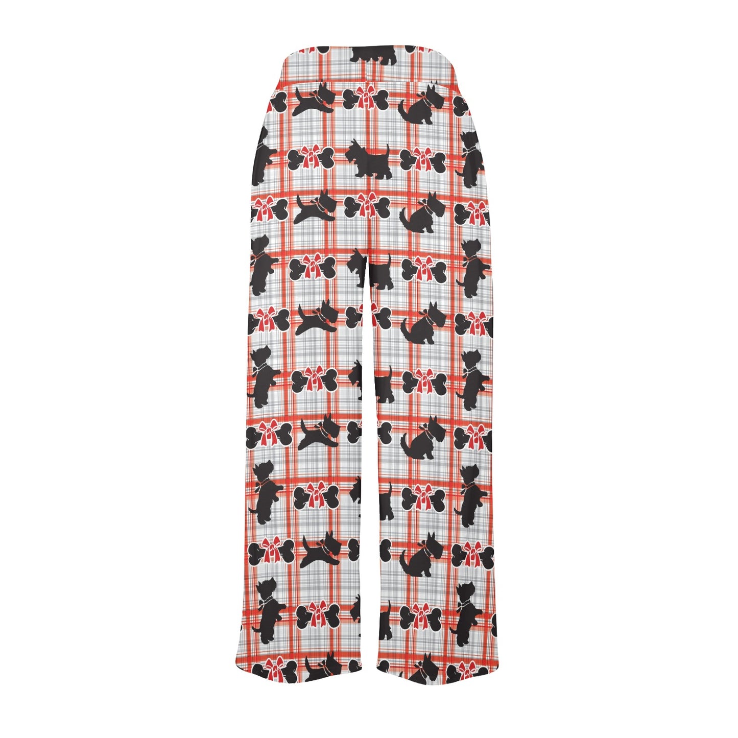 Scottish Terriers Print Design LKS3014 Women's Wide Leg Lounge Pants