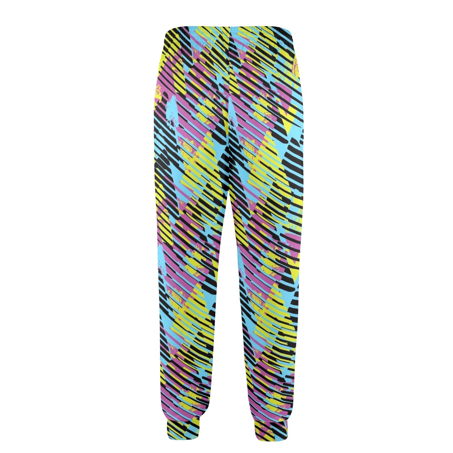 funky Design Print Pattern JJ0236 Men's Casual Track Pants