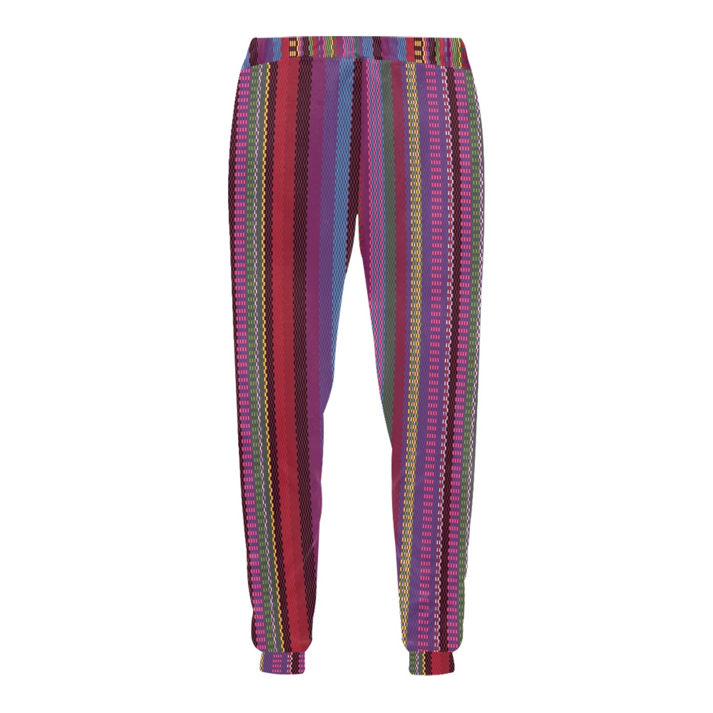Serape Stripe Print Men's Sweatpants