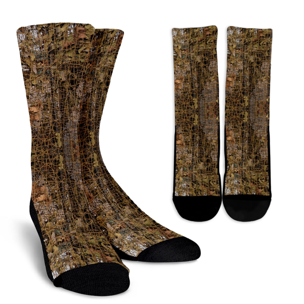 Camouflage Realtree Pattern Print Design 01 Crew Socks