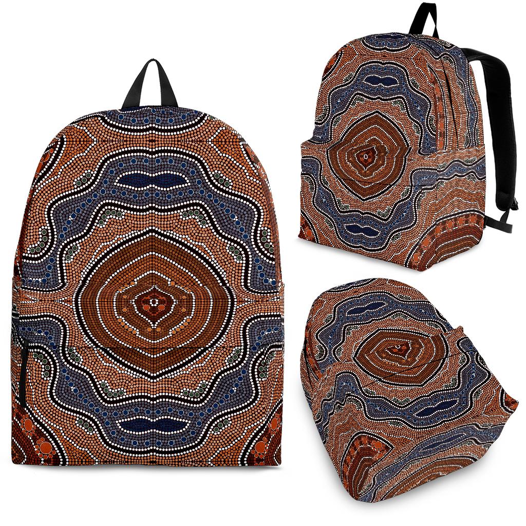 Aboriginal Pattern Print Design 01 Backpack