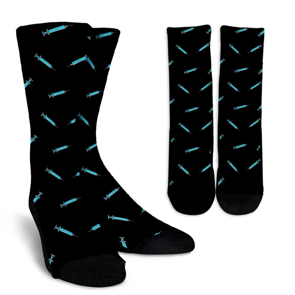 Phlebotomist Pattern Print Design A04 Crew Socks