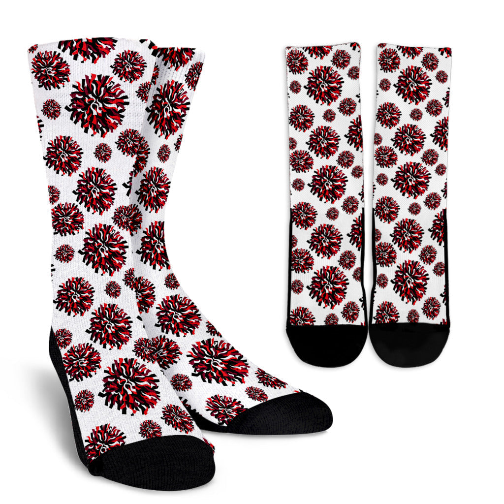Cheerleader Pattern Print Design 01 Crew Socks