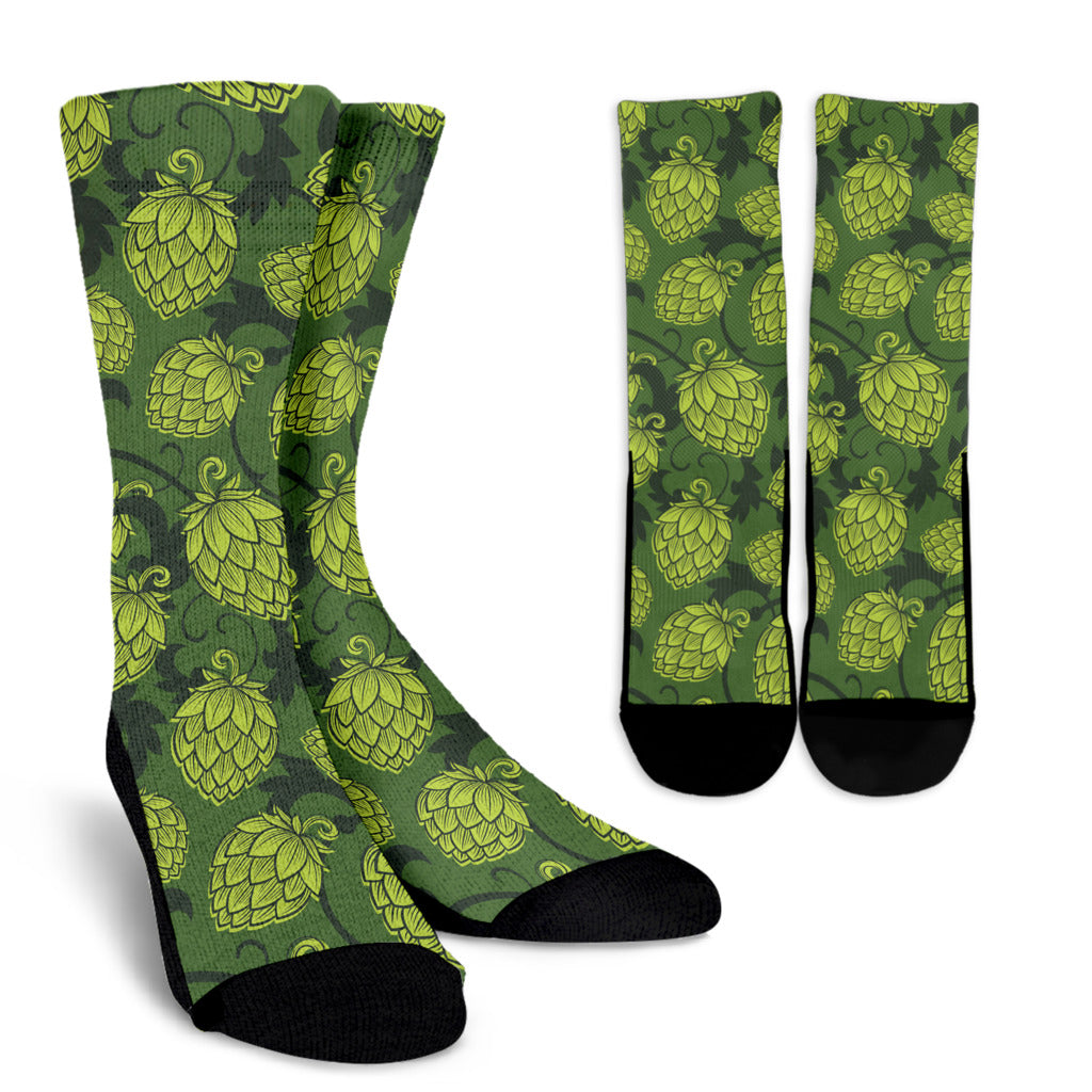 Hope Pattern Print Design 02 Crew Socks
