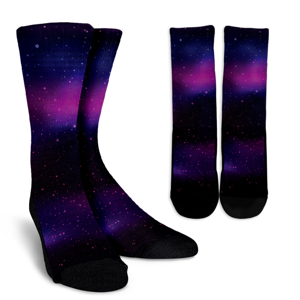 Night sky Pattern Print Design A04 Crew Socks