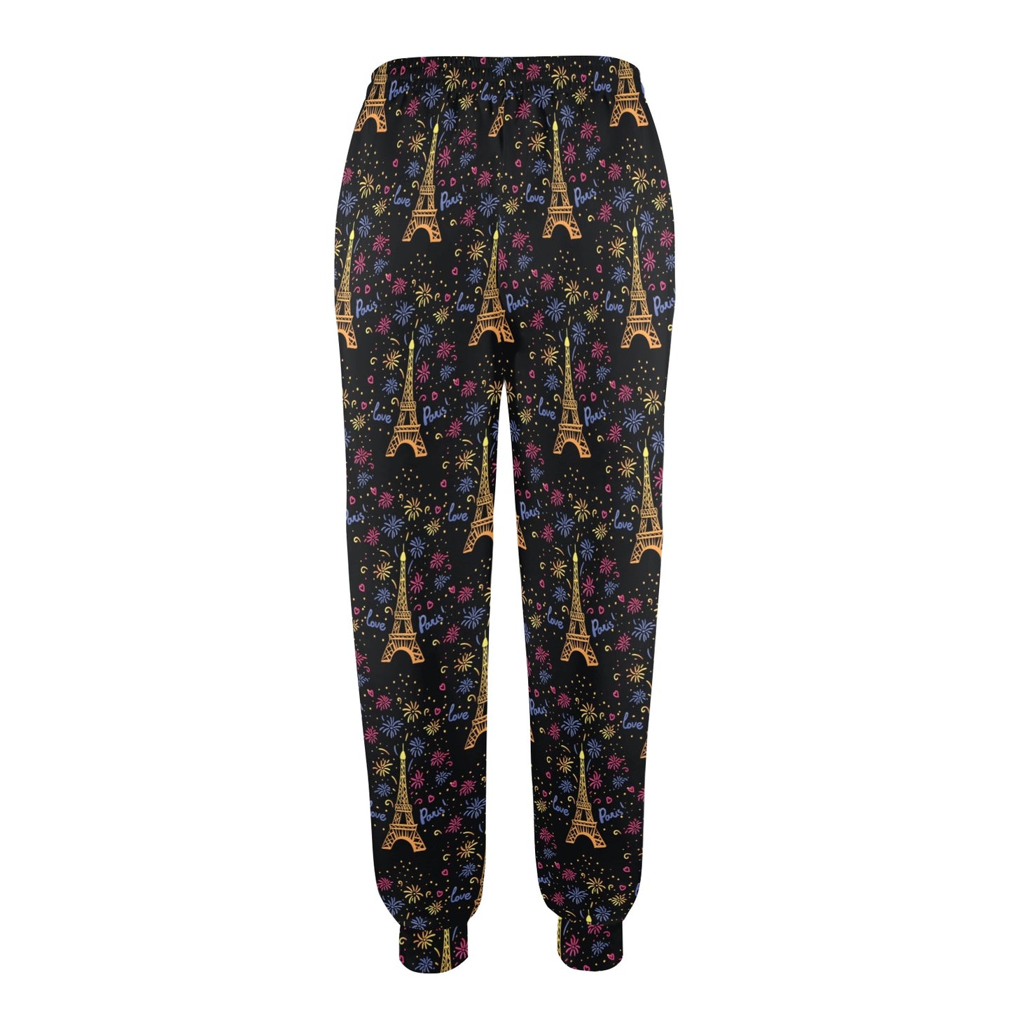 Eiffel Tower Love Paris Print Women's Casual Track Pants
