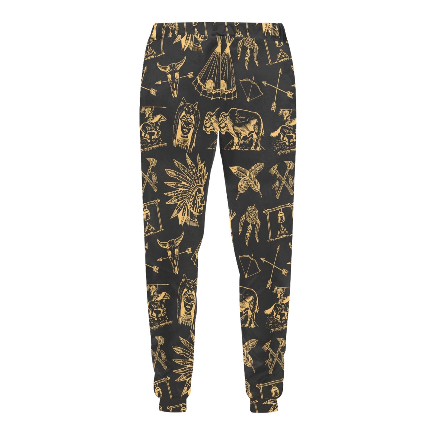 American indian Gold Style Men's Sweatpants
