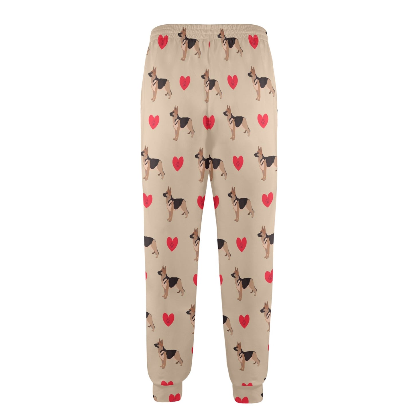 German Shepherd Design Print Pattern JJ0257 Men's Casual Track Pants