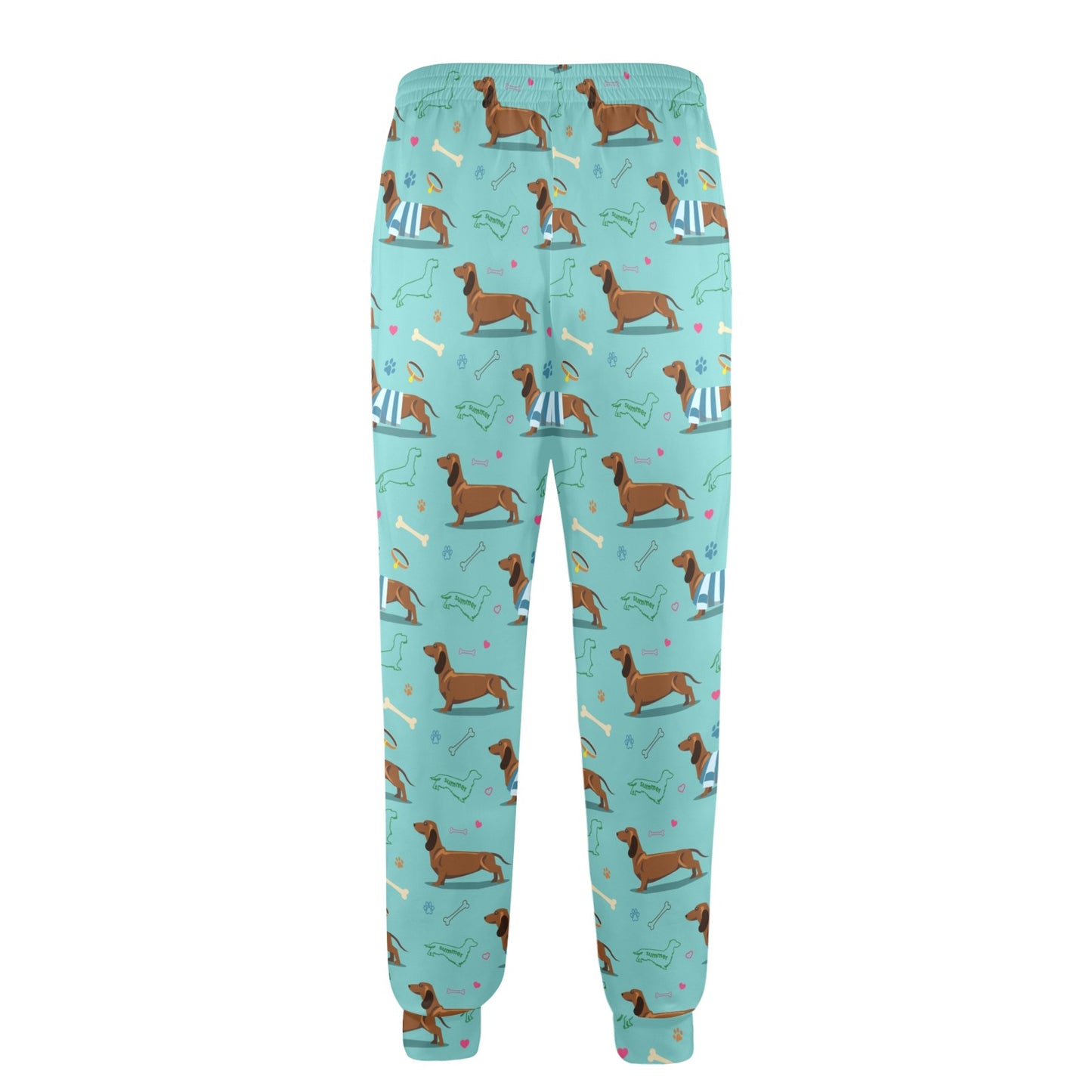 Dachshund Paw Decorative Print Pattern Men's Casual Track Pants