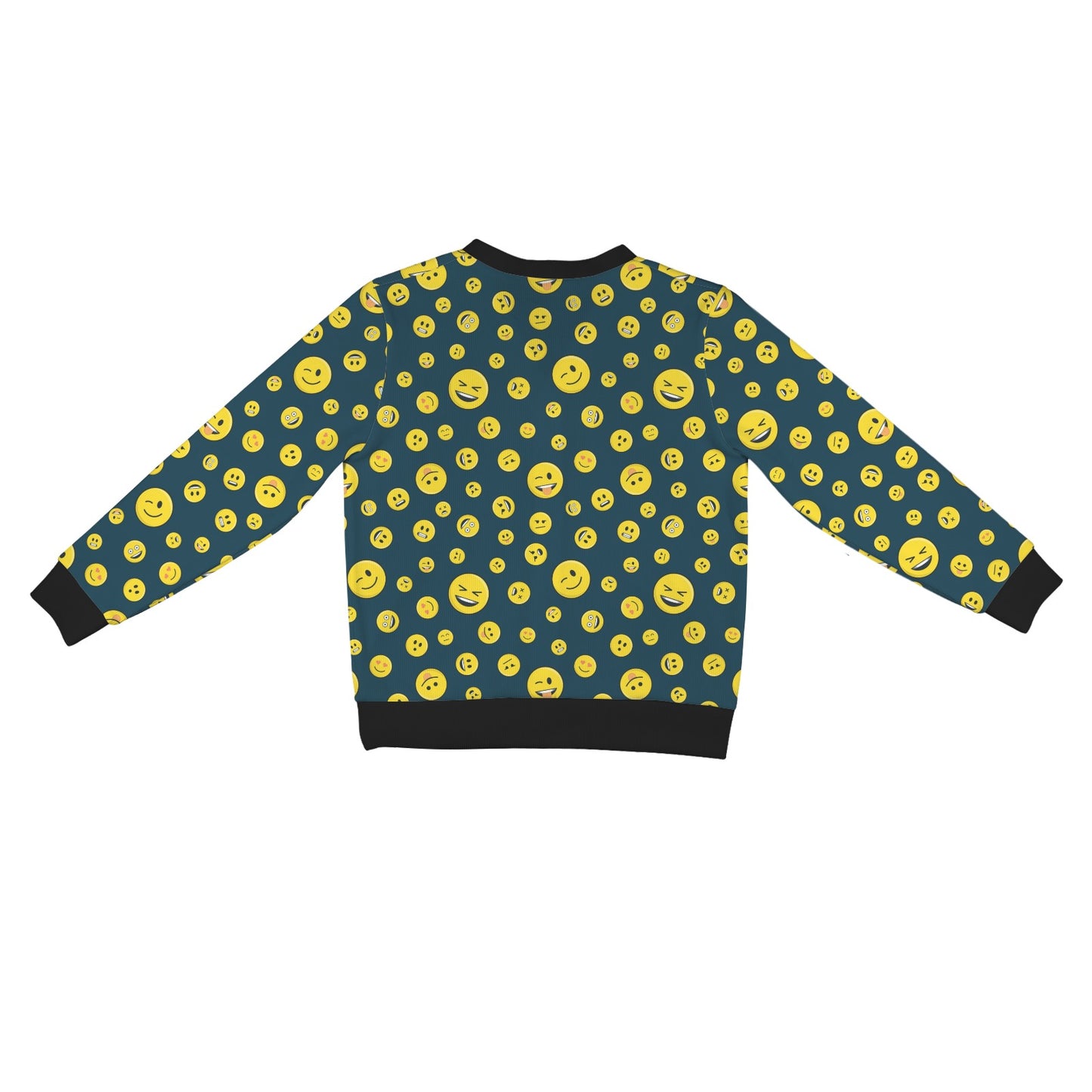 Smiley Face Emoji Print Design LKS301 Women's Cardigan