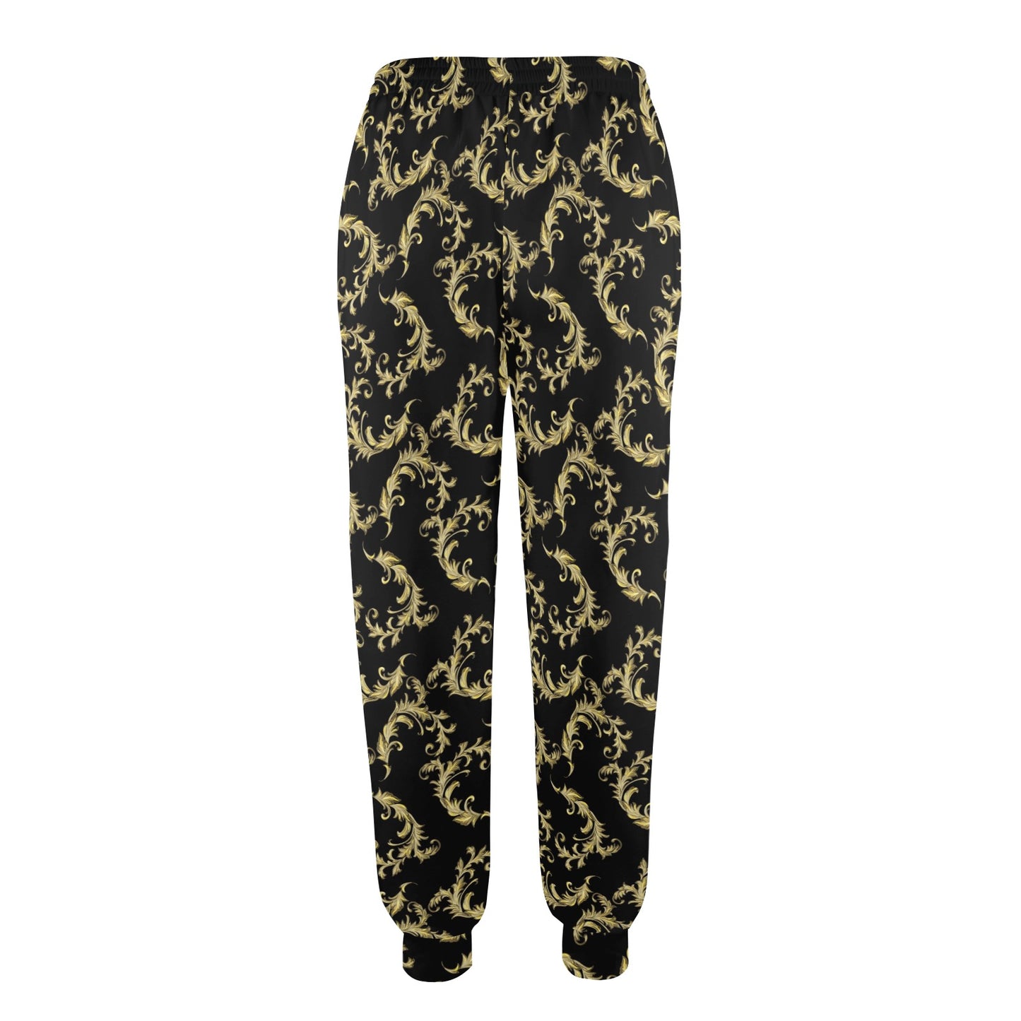 Baroque Golden Pattern Print Design 01 Women's Casual Track Pants