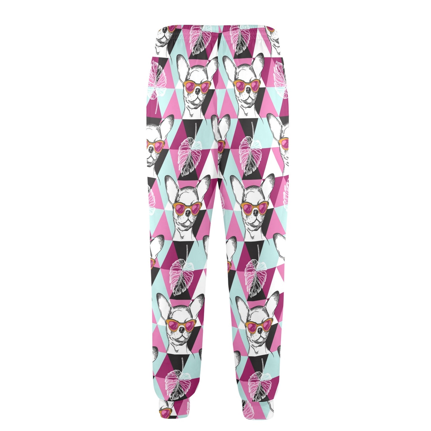 Chihuahua Cute Triangle Pattern Men's Casual Track Pants