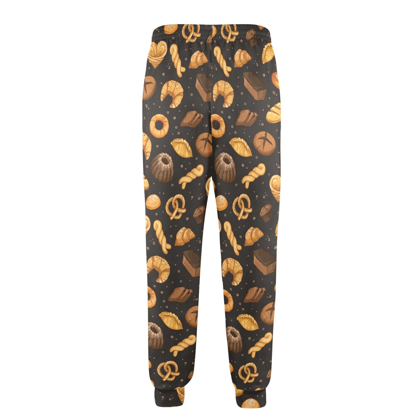 Bread Pattern Print Design 05 Men's Casual Track Pants