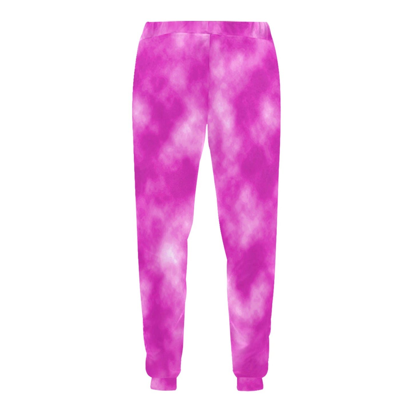 Tie Dye Pink Design Print Men's Sweatpants