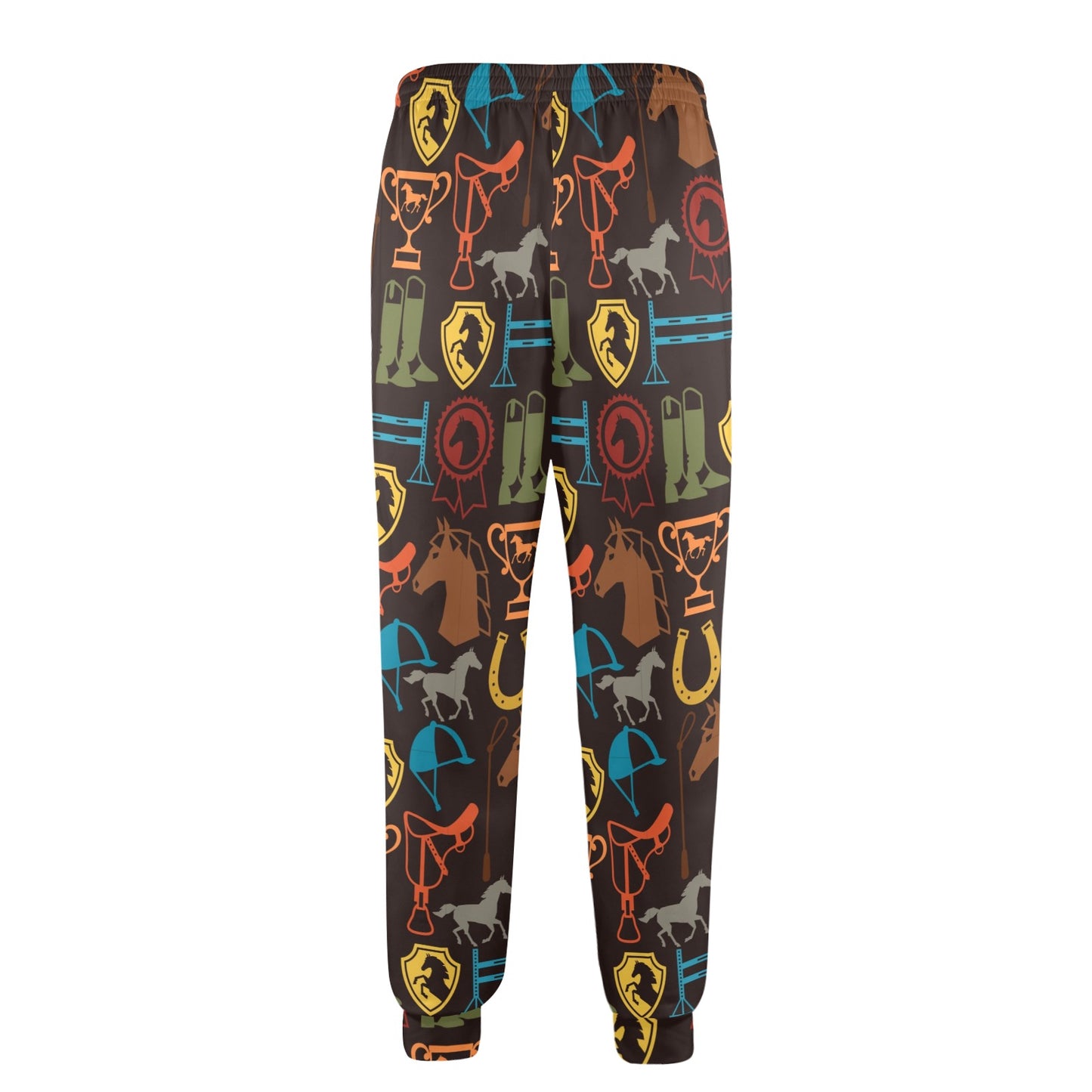 Equestrian Equipment Horse Colorful Men's Casual Track Pants