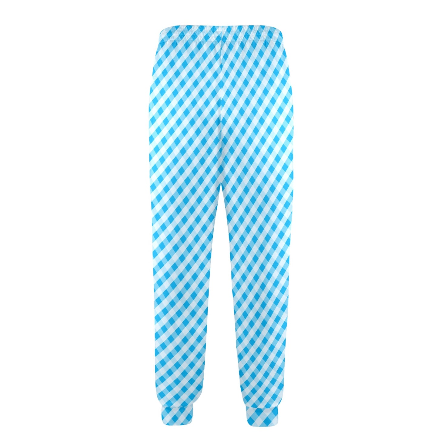 Gingham Print Design LKS401 Men's Casual Track Pants