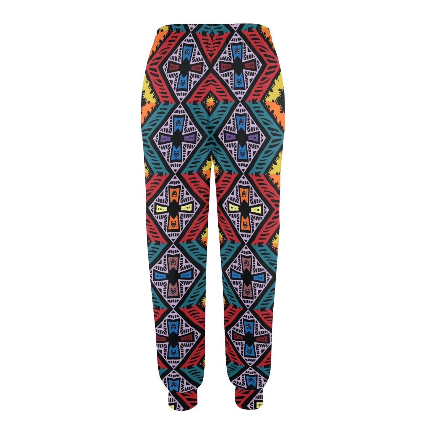 African Pattern Print Design 08 Women's Casual Track Pants