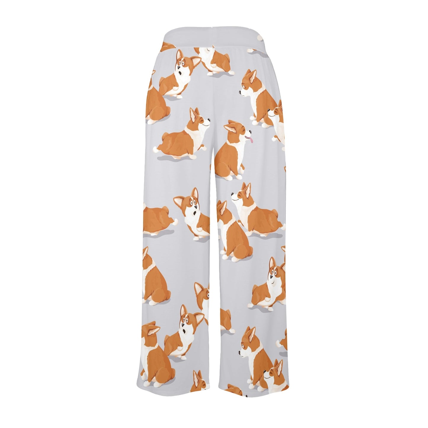 Pembroke Welsh Corgis Pattern Print Design A04 Women's Wide Leg Lounge Pants