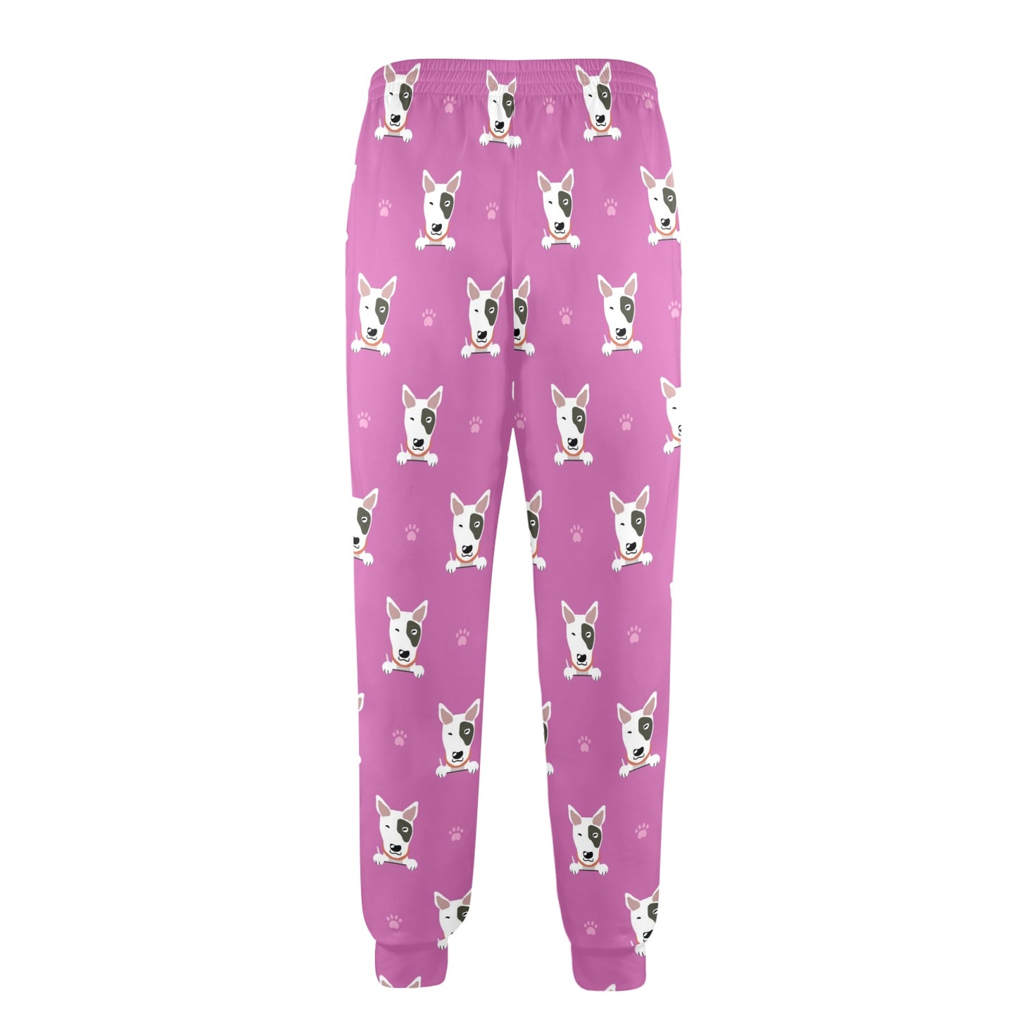 Bull Terrier Happy Print Pattern Men's Casual Track Pants