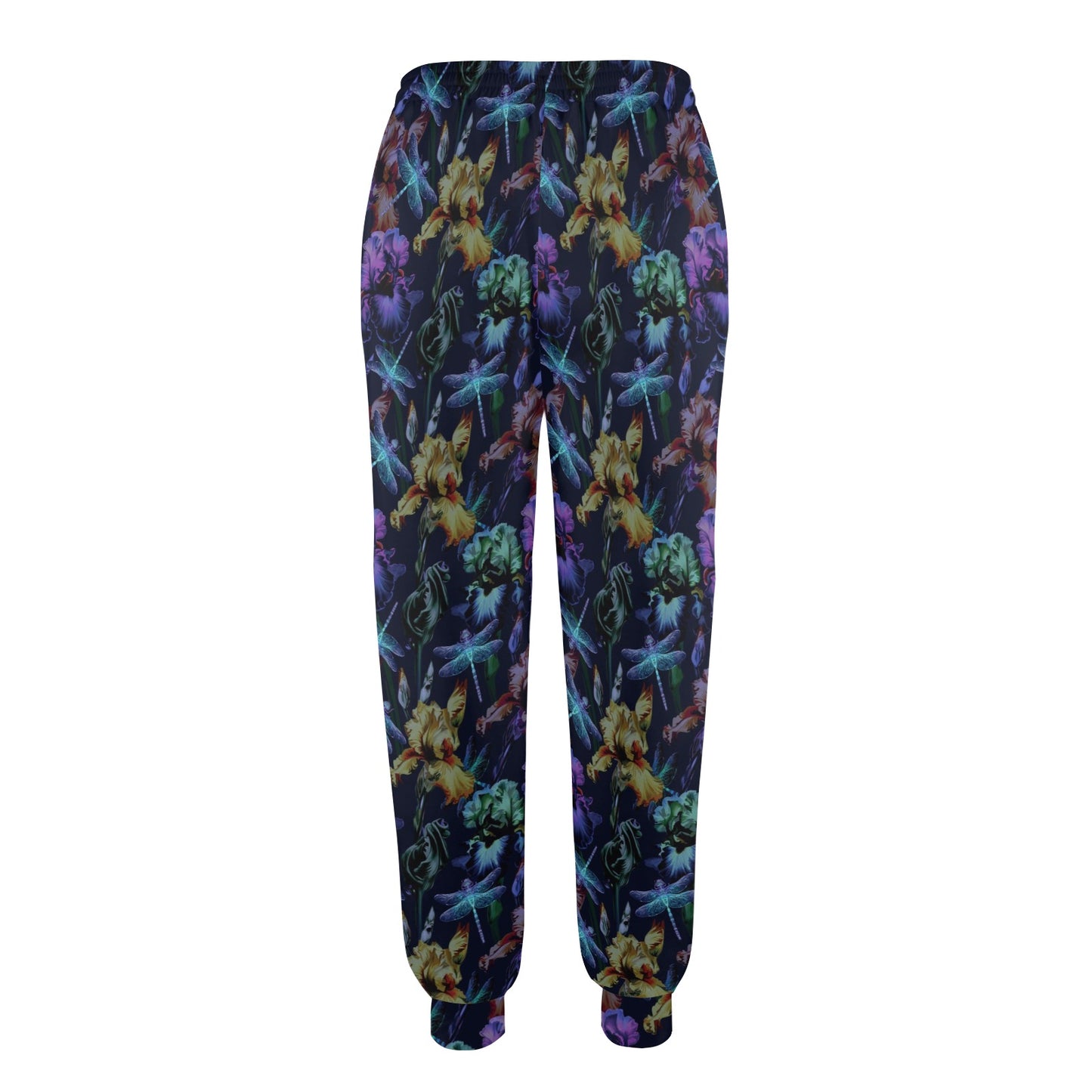 Dragonfly With Floral Print Pattern Women's Casual Track Pants