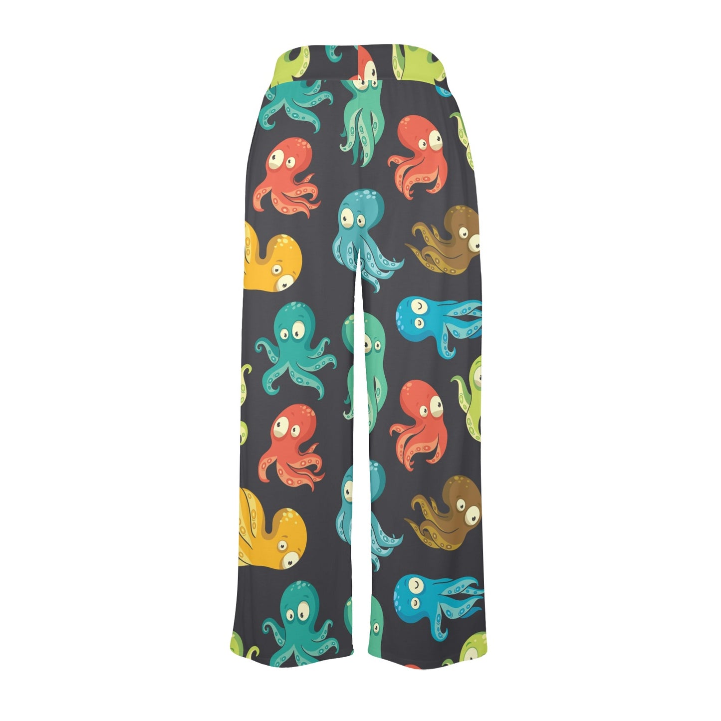 Octopus Pattern Print Design A01 Women's Wide Leg Lounge Pants