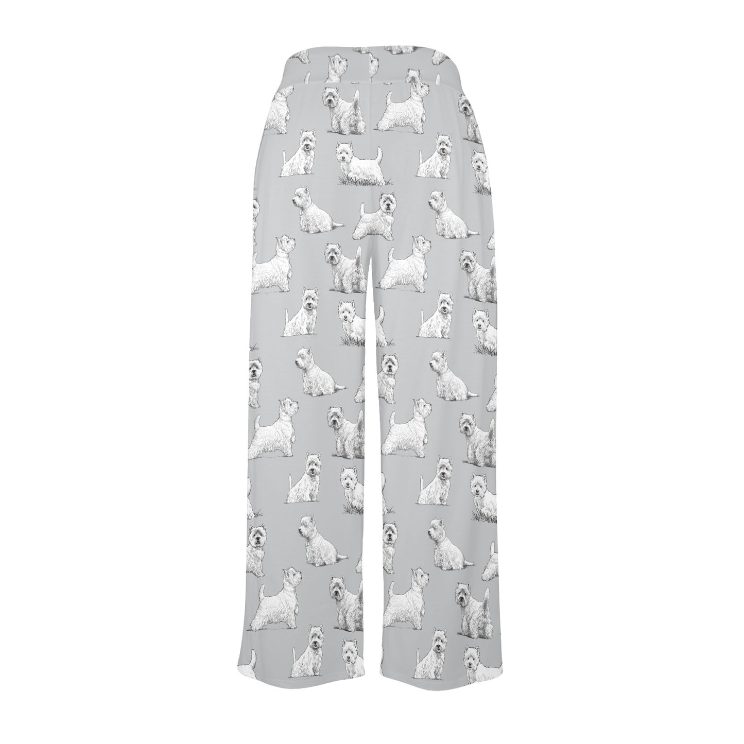 Scottish Terriers Print Design LKS3011 Women's Wide Leg Lounge Pants