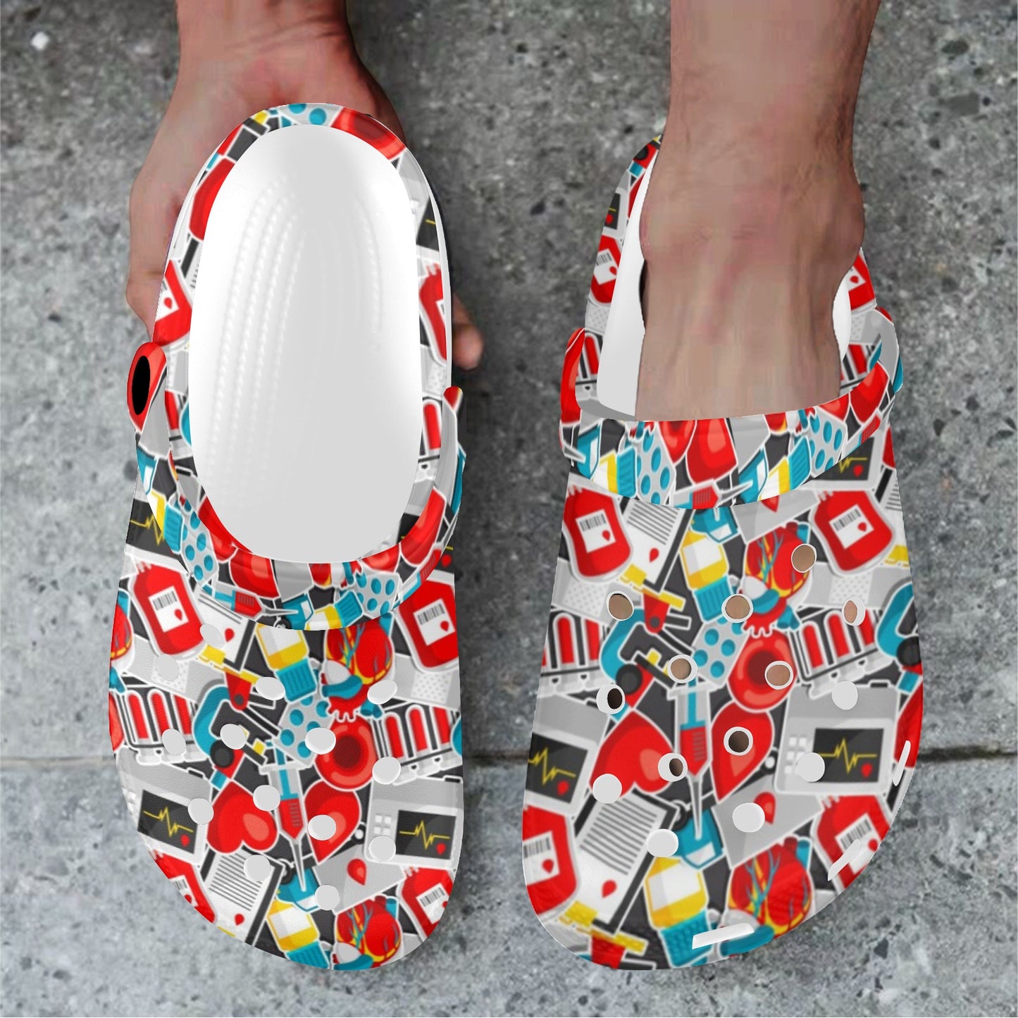 Phlebotomist Medical Themed Unisex Clogs Shoes