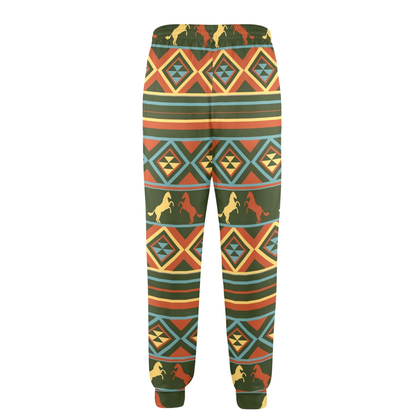 Horse Western Pattern Men's Casual Track Pants