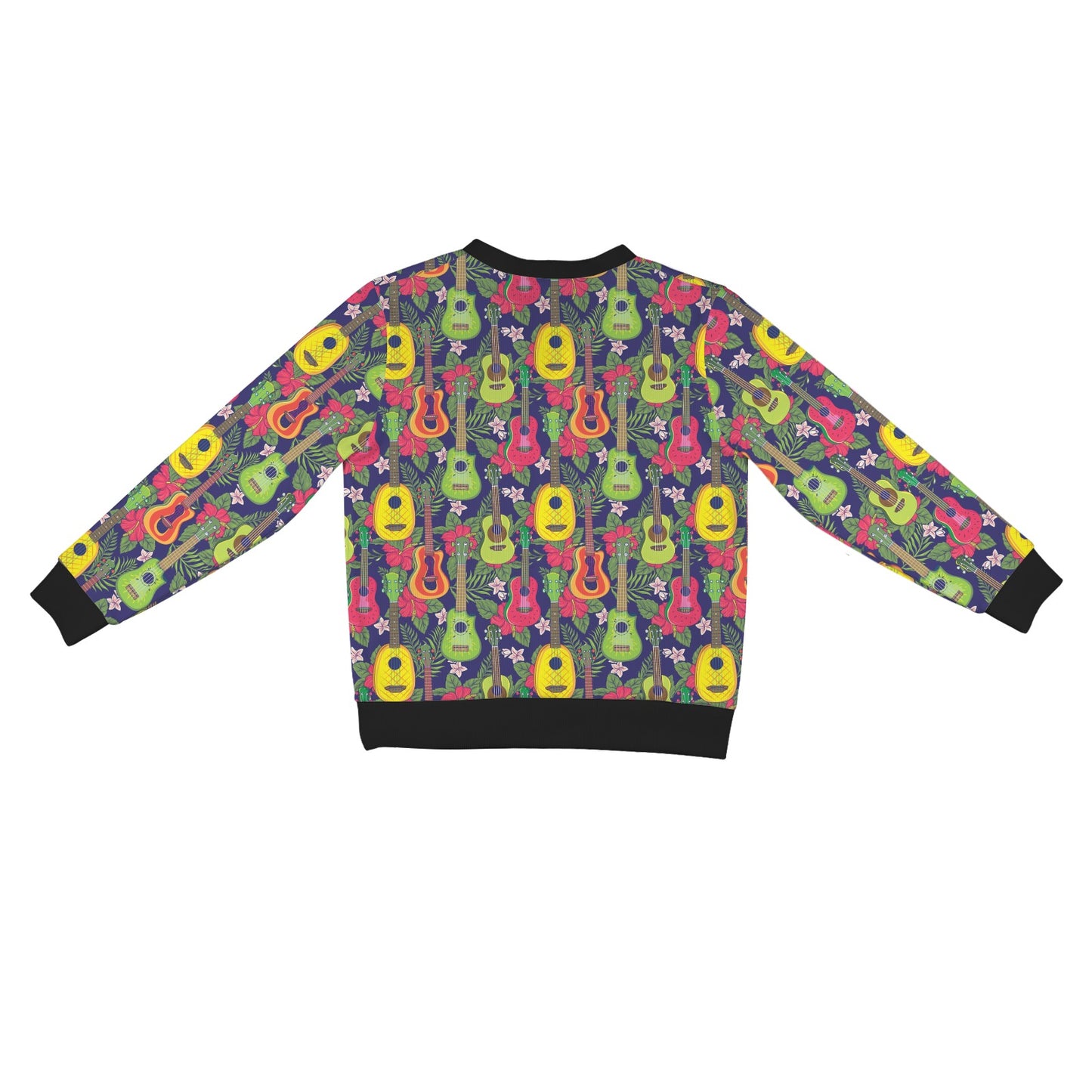 Ukulele Tropical Pattern Print Design 03 Women's Cardigan