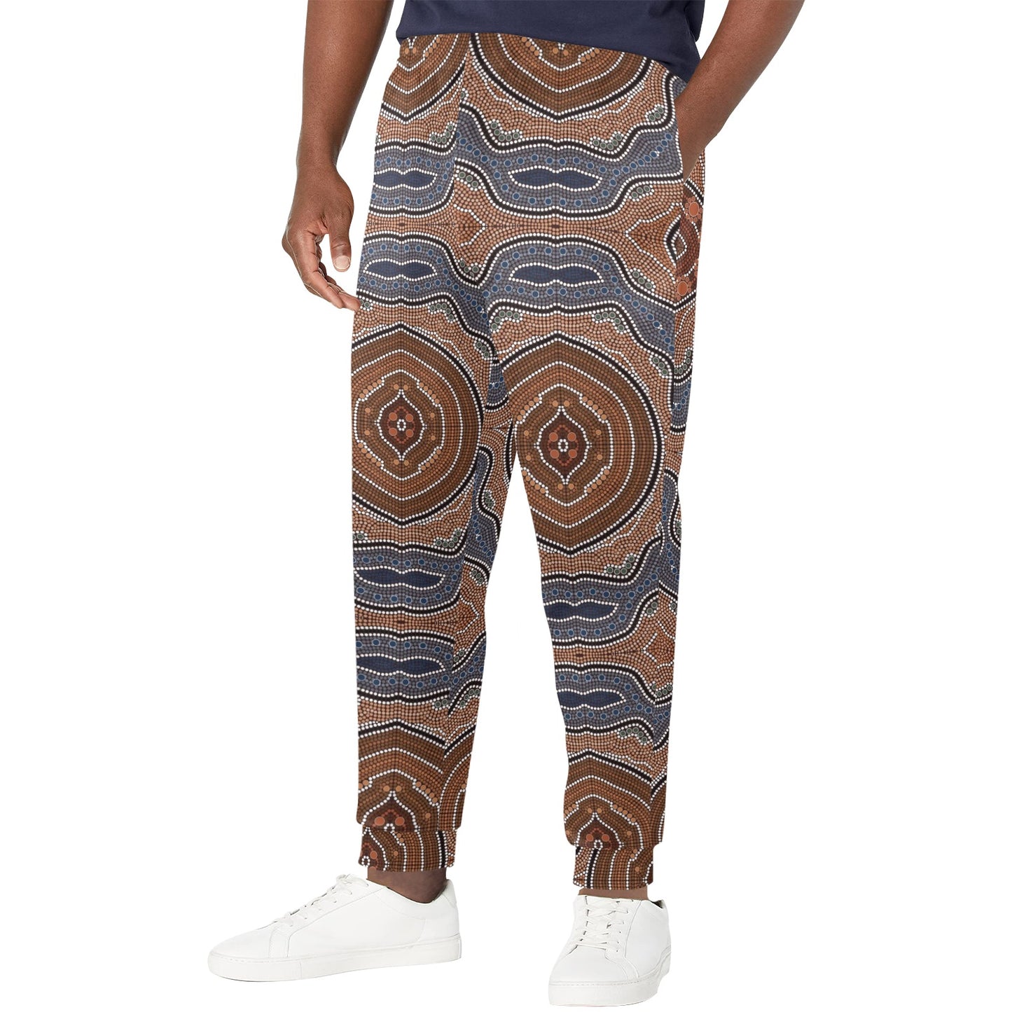 Aboriginal Pattern Print Design 01 Men's Casual Track Pants