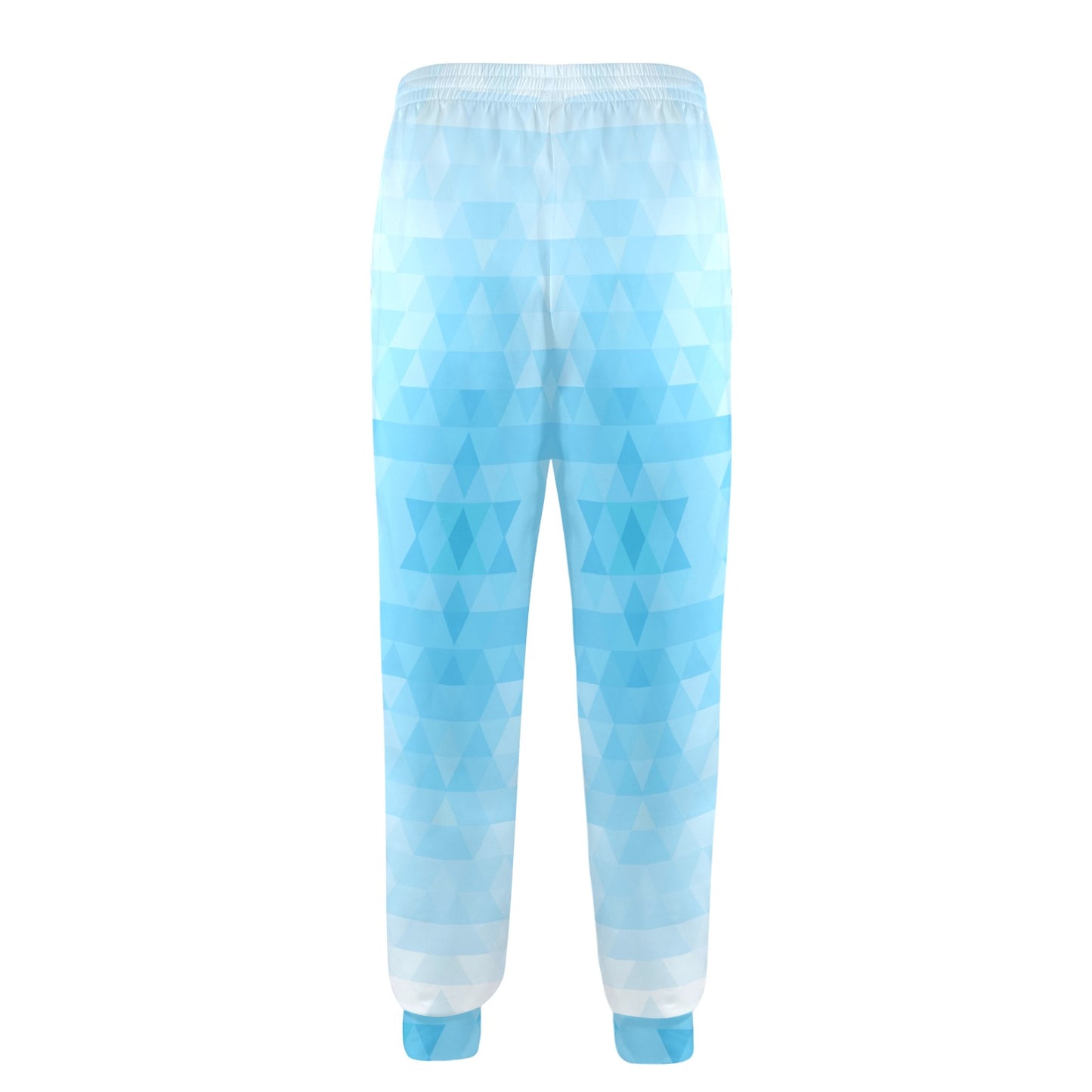 Geometric Blue Pattern Print Design 01 Men's Casual Track Pants