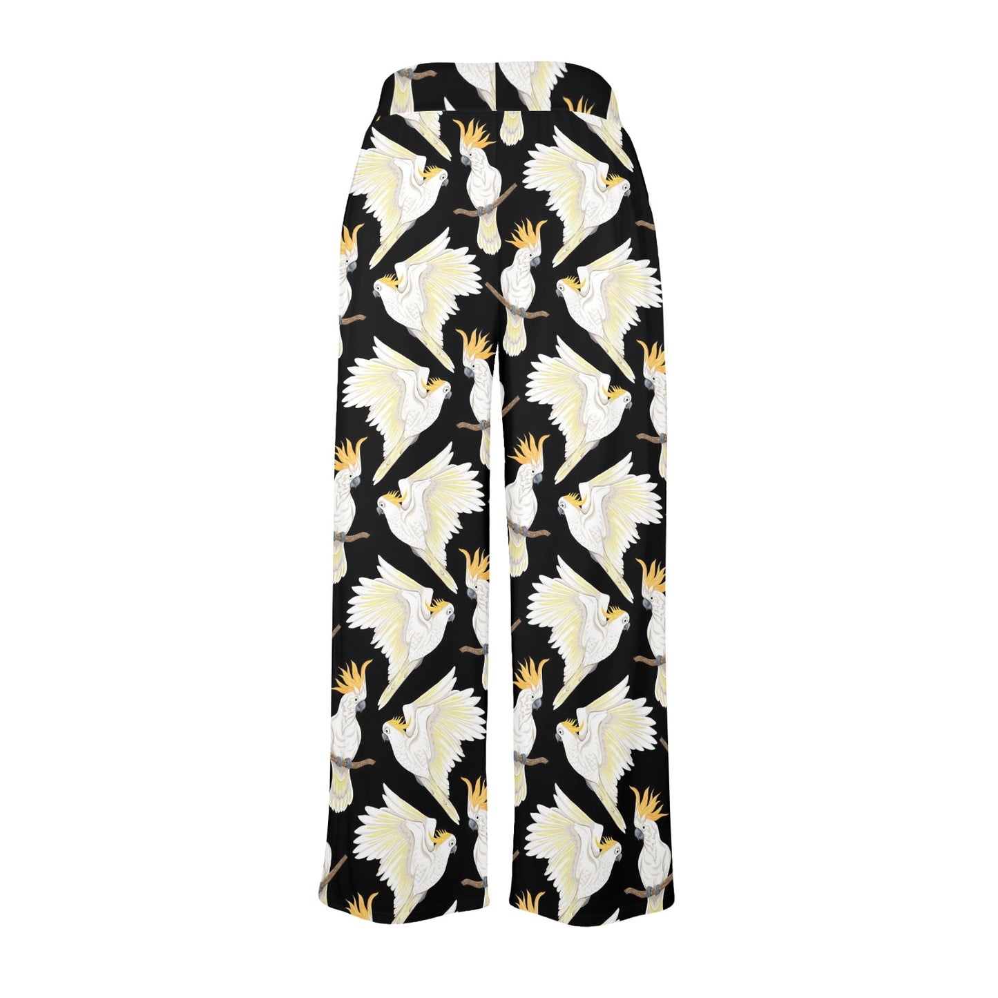 Cockatoo Print Design LKS402 Women's Wide Leg Lounge Pants