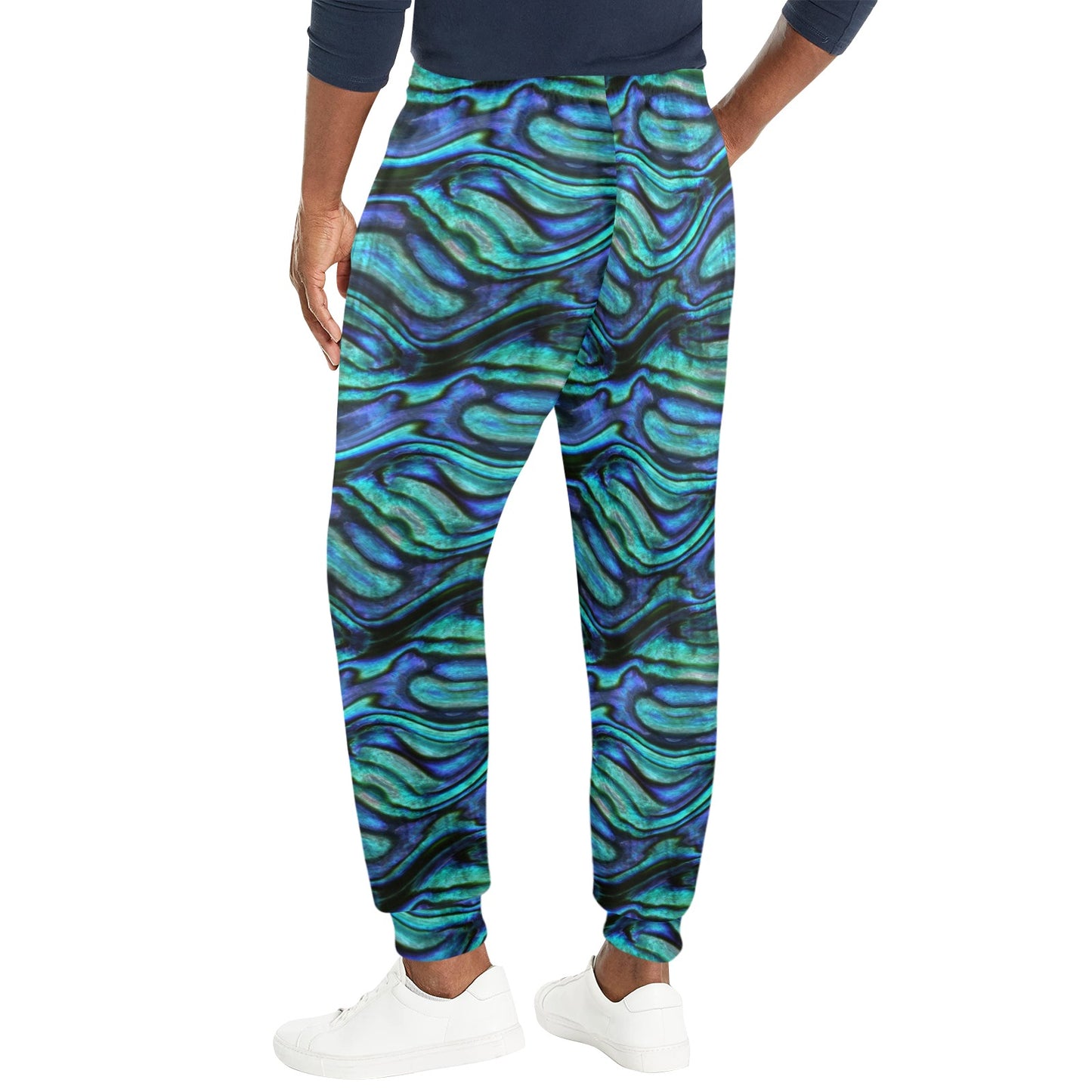 Abalone Pattern Print Design 02 Men's Casual Track Pants