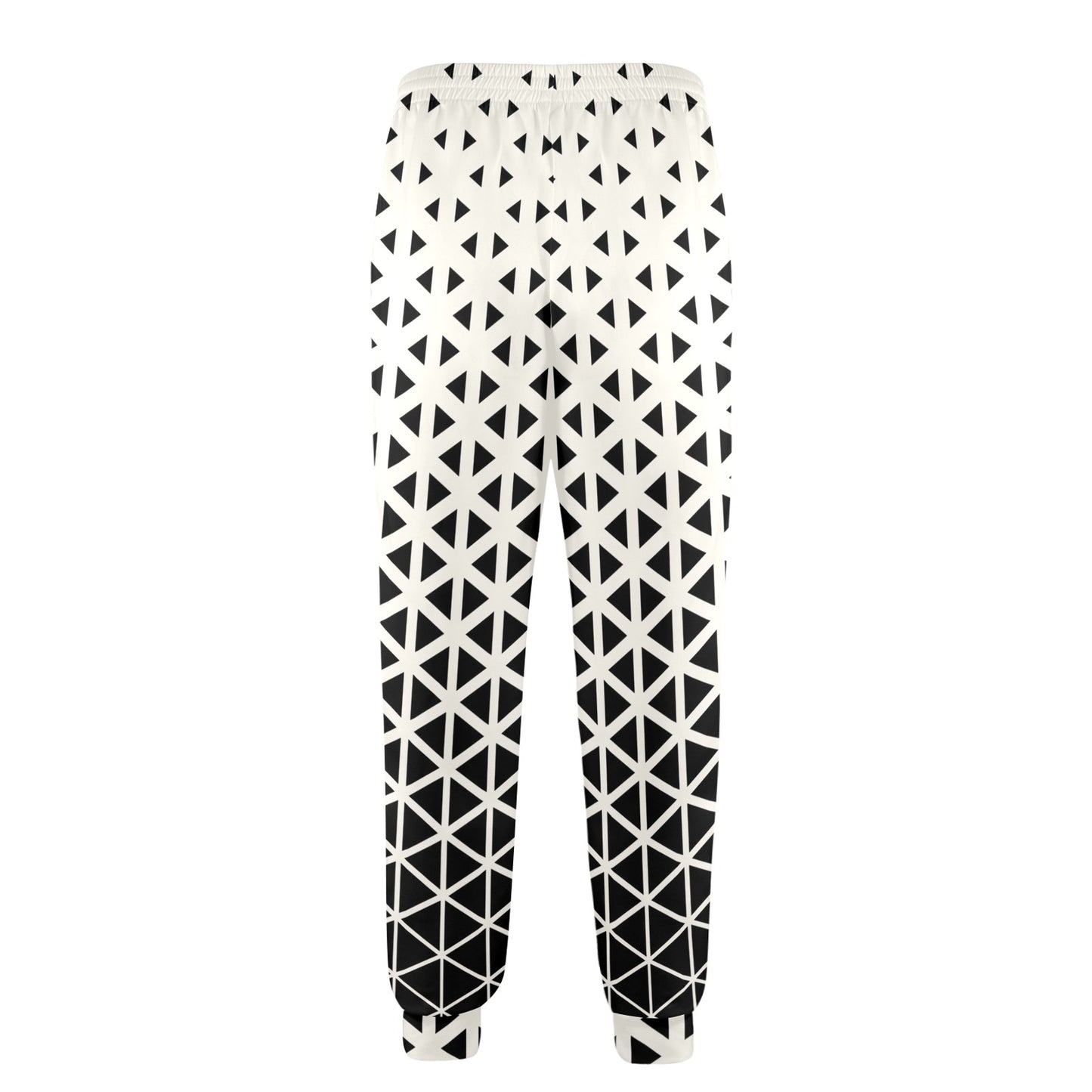 Geometric Black White Pattern Print Design 03 Men's Casual Track Pants