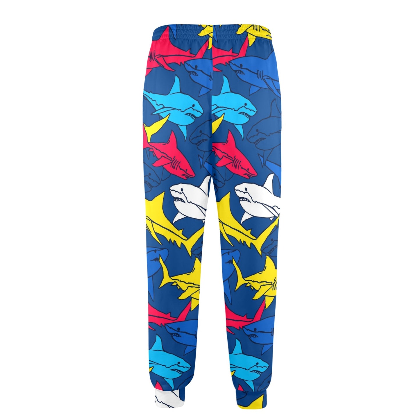 Shark Color Pattern Men's Casual Track Pants