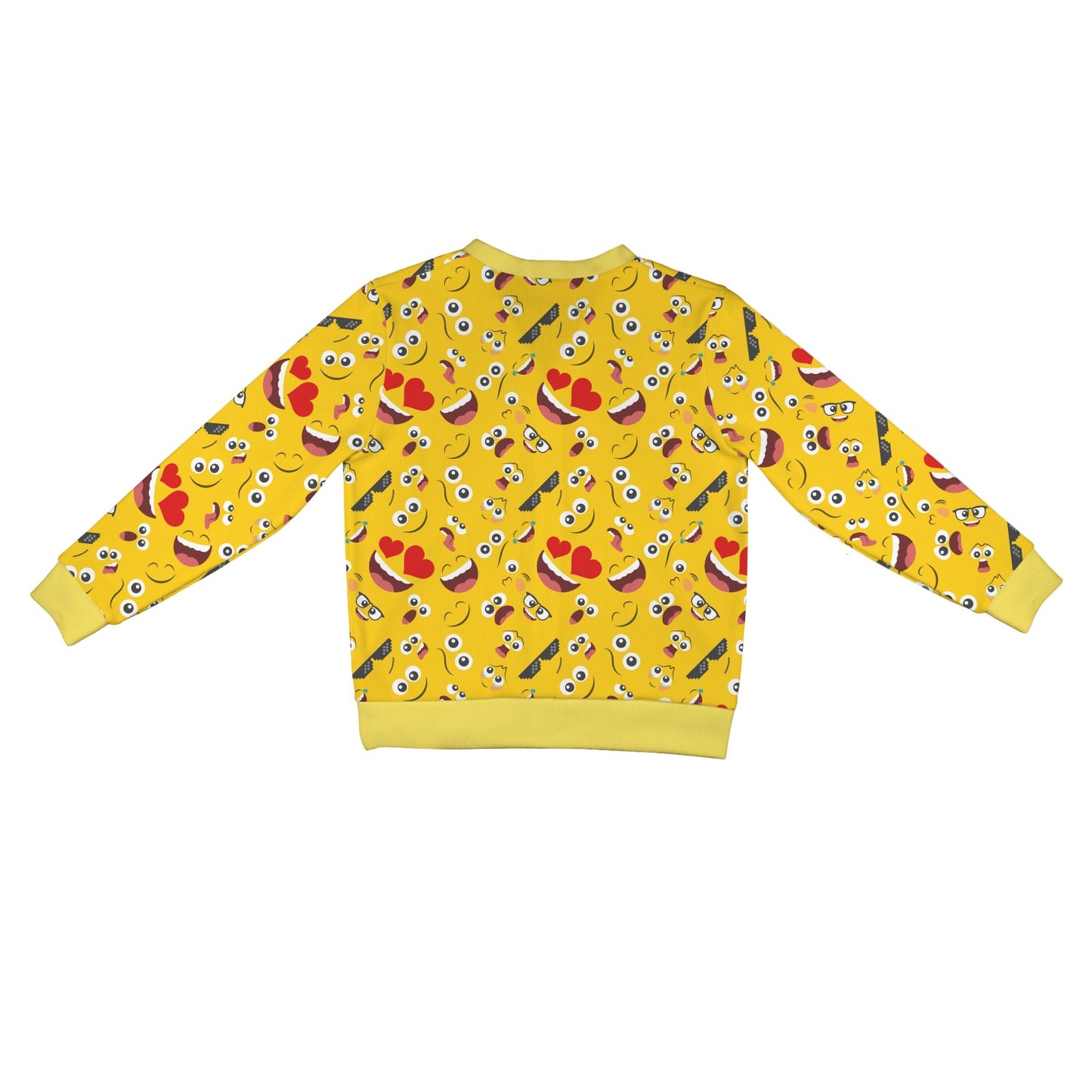 Emoji Face Print Pattern Women's Cardigan
