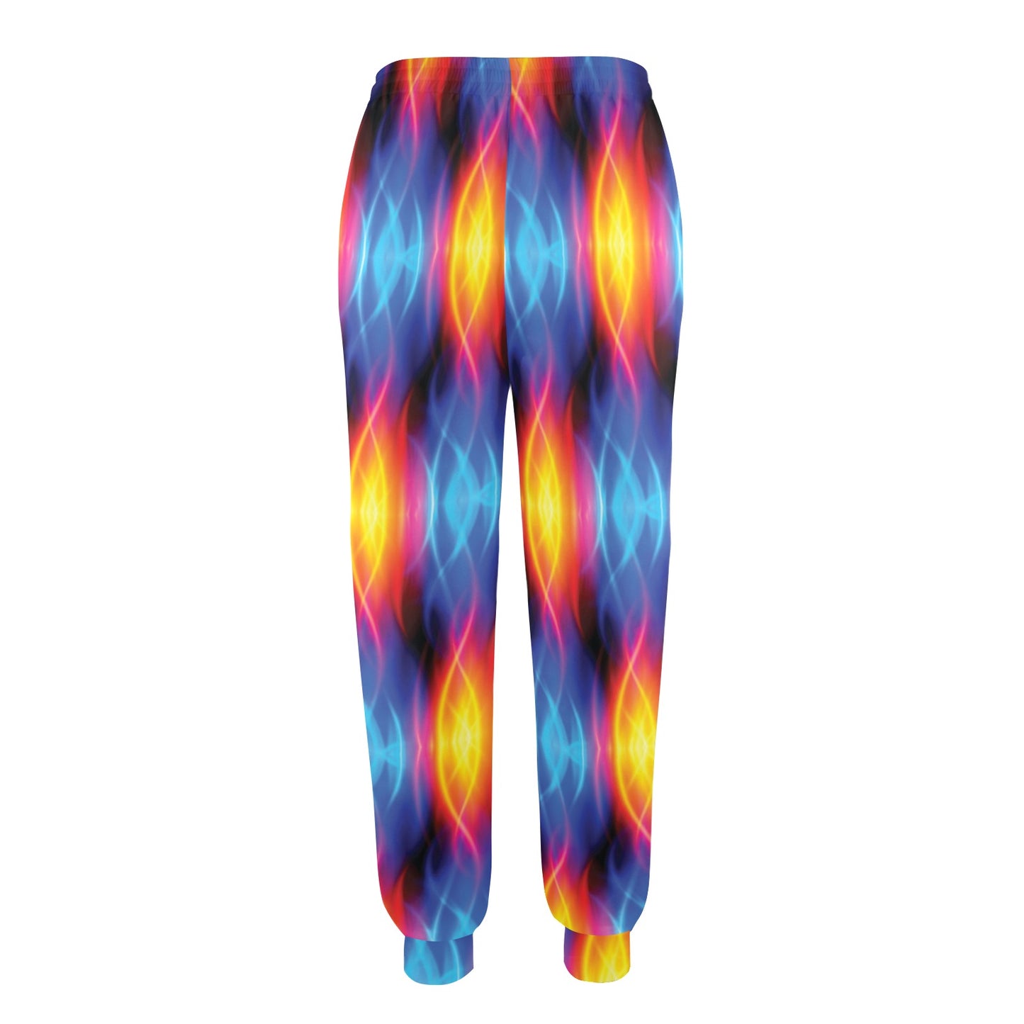 Flame Fire Blue Design Print Women's Casual Track Pants