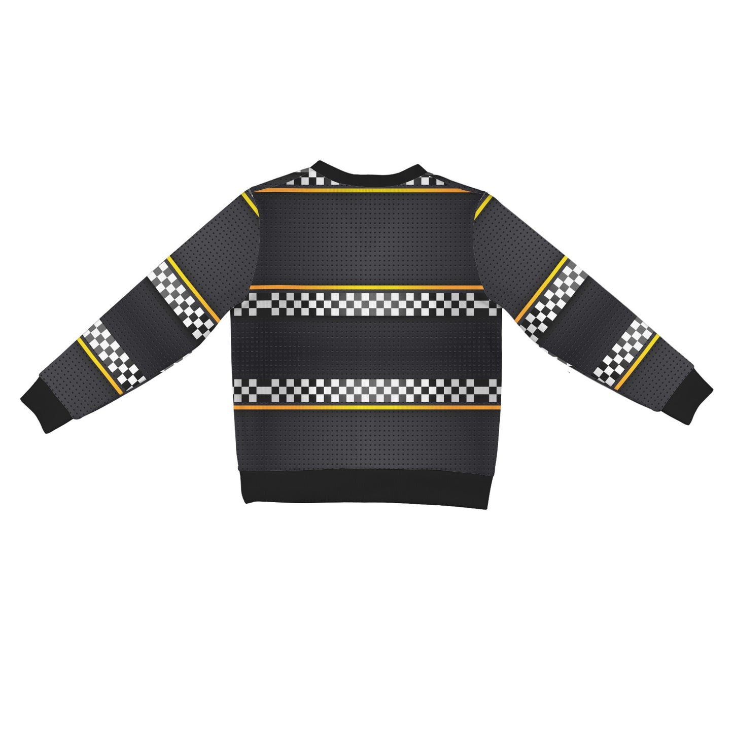 Checkered Flag Yellow Line Style Women's Cardigan