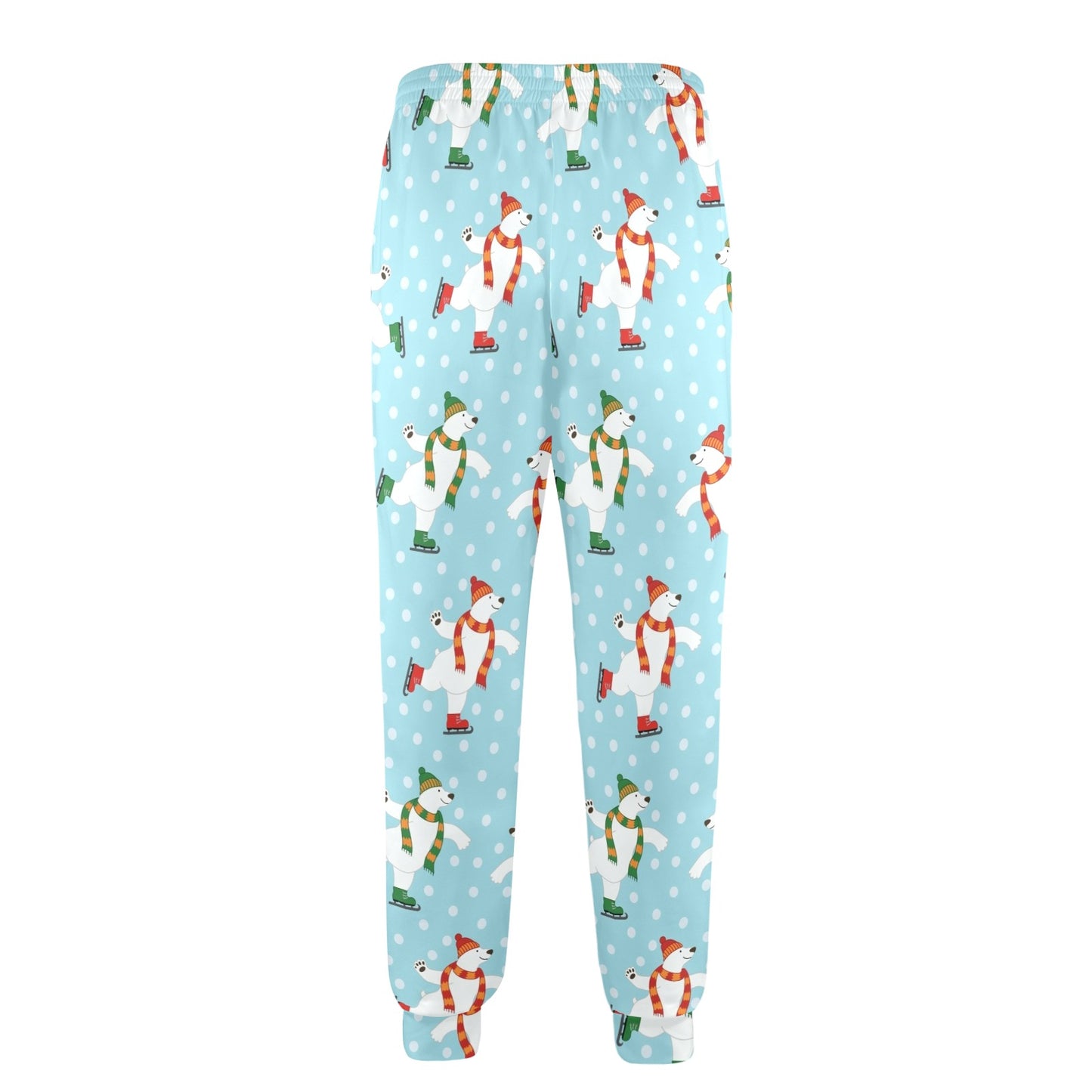 Polar Bear Pattern Print Design PB07 Men's Casual Track Pants