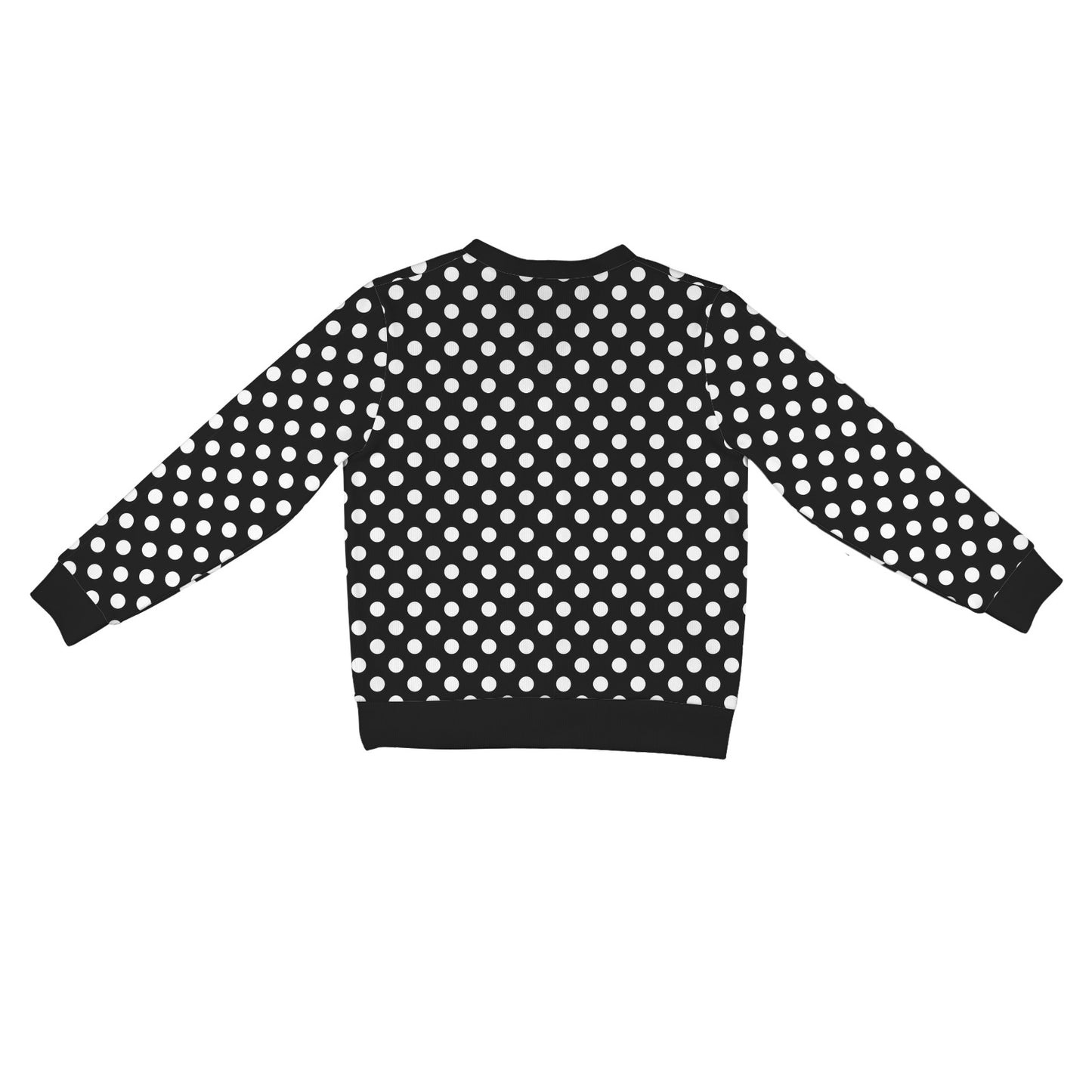 Polka Dot Black White Pattern Print Design 03 Women's Cardigan