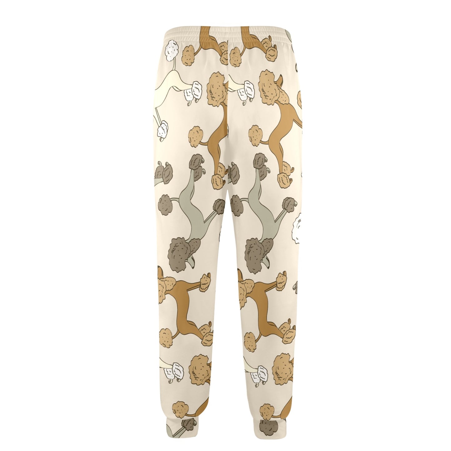 Poodle Pattern Print Design A01 Men's Casual Track Pants