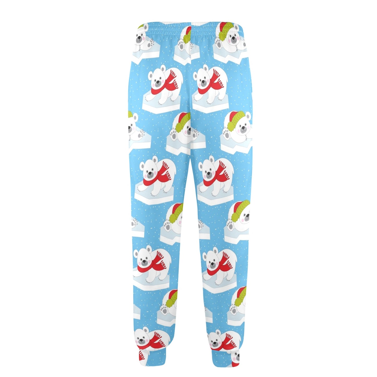 Polar Bear Pattern Print Design PB06 Men's Casual Track Pants