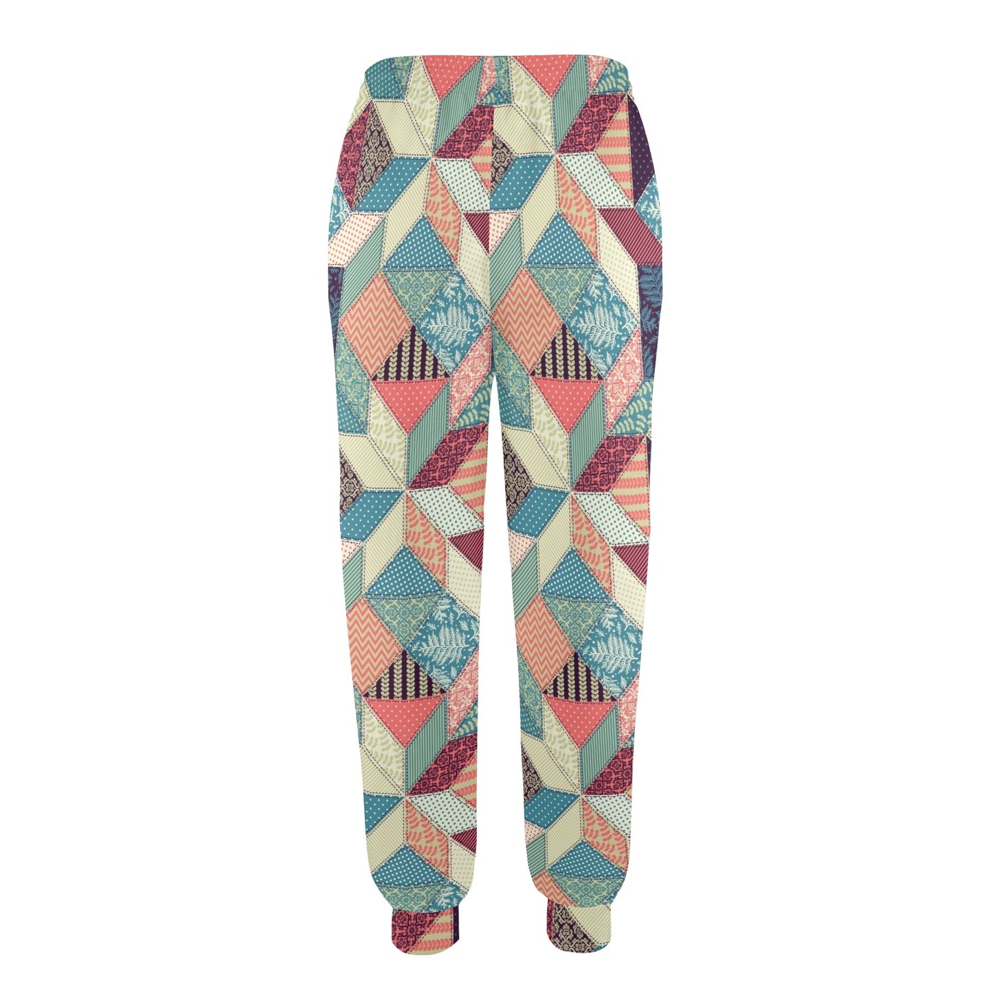 Patchwork Pattern Print Design 02 Women's Casual Track Pants